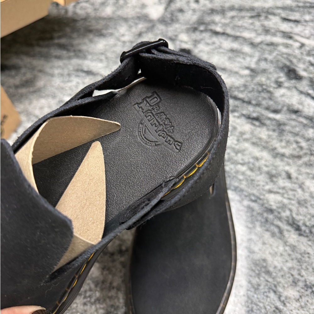 Dr. Martens Black Suede Carlson Slingback Mules size 8 - Picture 4 of 5